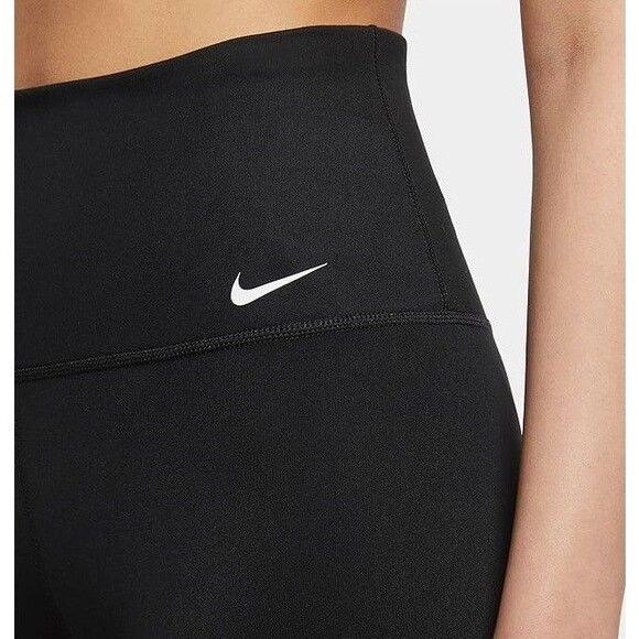 NIKE ONE DRI-FIT TRAINING BIKE WOMEN'S 7 IN HIGH W SHORTS BLACK SZ S#DV9022-NWT - Picture 4 of 4